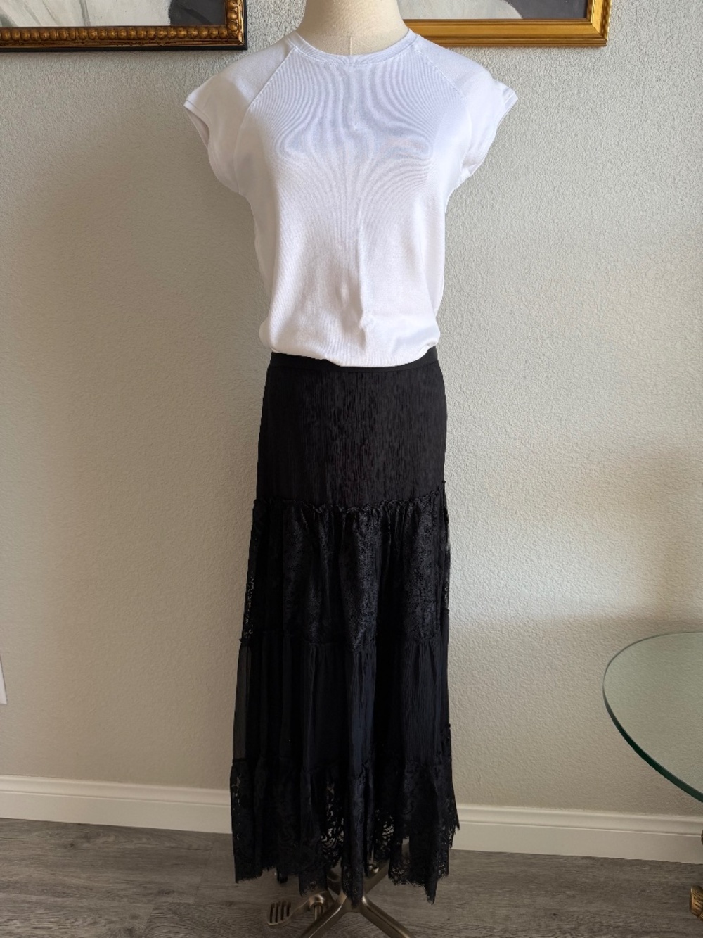 Polo Ralph Lauren Silk, Lace Skirt. New.